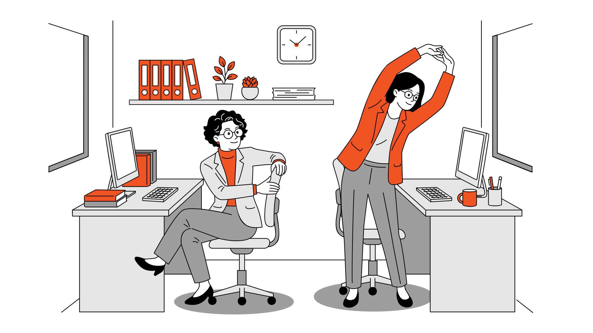 office-workers-stretching