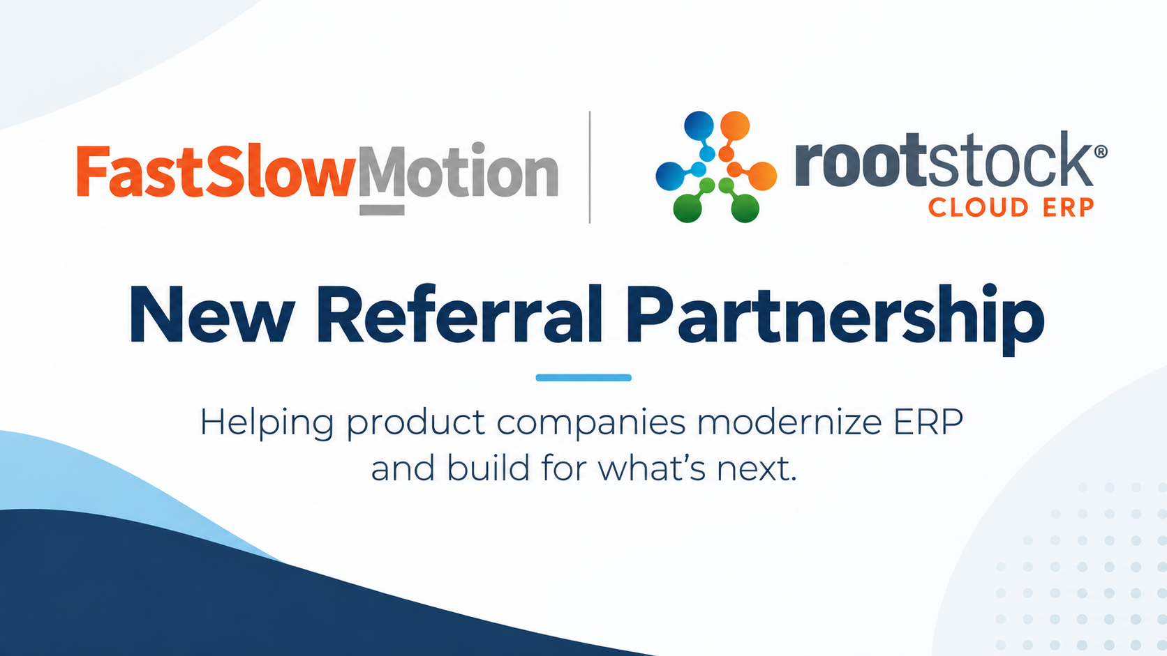 Fast Slow Motion and Rootstock Announce Referral Partnership